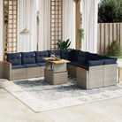 Comfortabele tuinset van grijs materiaal en gepoedercoat staal - Tuinsets