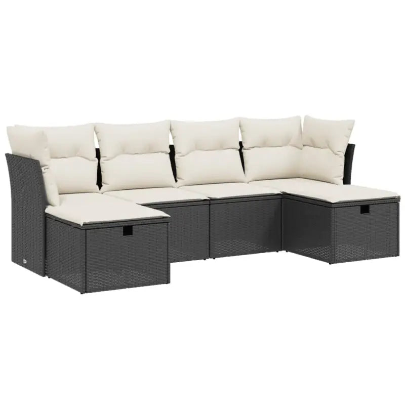 Comfortabele tuinset van zwart gepoedercoat staal met ruime afmetingen - Tuinsets