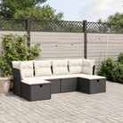 Comfortabele tuinset van zwart gepoedercoat staal met ruime afmetingen - Tuinsets