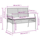 Comfortabele tuinstoelen van poly rattan met wasbare hoes - Tuinbanken
