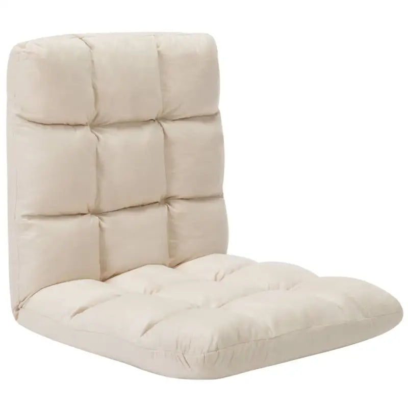 Comfortabele vloerstoel met eenvoudige opslag voor binnen en buiten gebruik - Crème / 1 - Chaises longues
