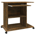 Compact bewerkt hout bureau voor laptops en desktops met moderne uitstraling - Bureaus