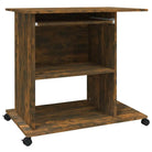 Compact bewerkt hout bureau voor laptops en desktops met moderne uitstraling - Bureaus