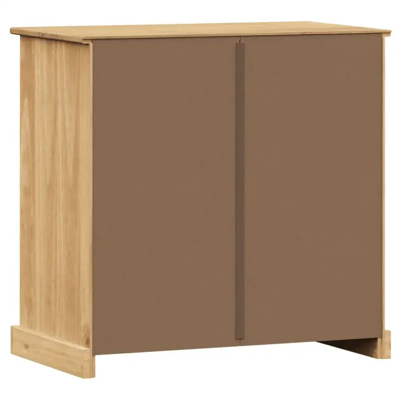 Compact dressoir met massief grenenhout en metalen handgrepen - Dressoirs & buffetkasten