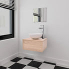 Compleet badkamermeubelset met zinken handvat for een stijlvolle uitstraling - Beige / Model 1 - Badkamermeubelsets