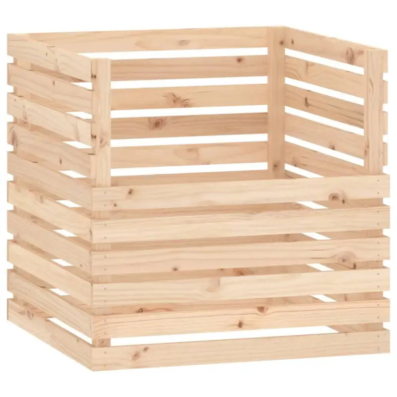 Compostbak met grote inhoud van massief grenenhout - Compostbakken