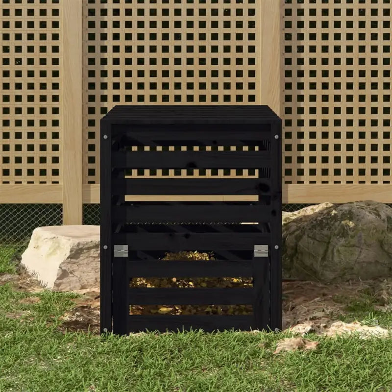 Compostbak met grote inhoud van massief grenenhout voor tuinafval - Compostbakken