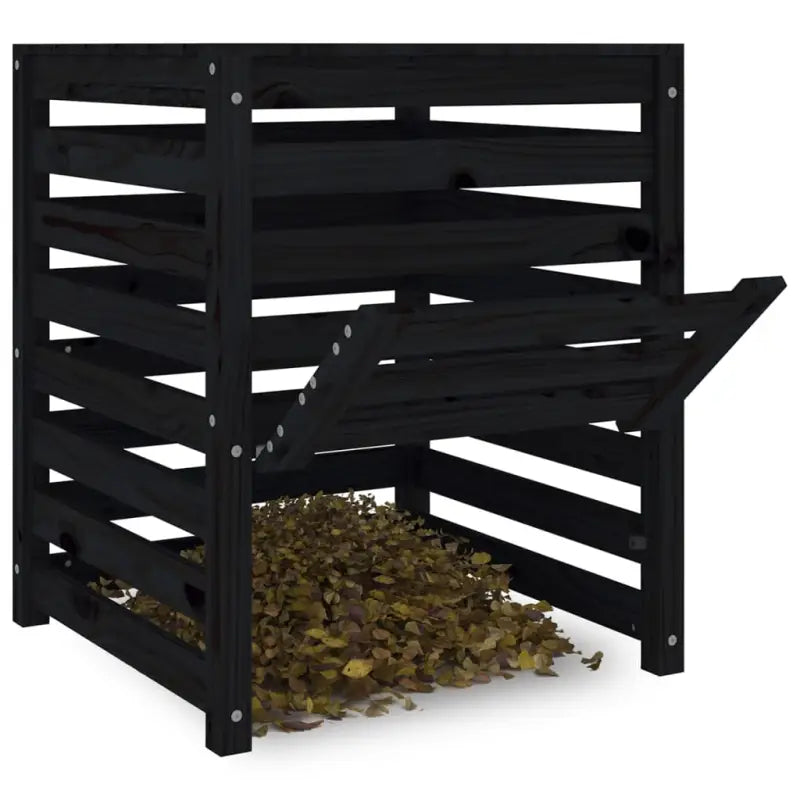 Compostbak met grote inhoud van massief grenenhout voor tuinafval - Compostbakken