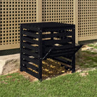 Compostbak met grote inhoud van massief grenenhout voor tuinafval - Compostbakken