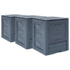 Compostbakken in rattan-look met optimale irrigatie en levering bevat - 1 / 780 l - Compostbakken
