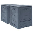 Compostbakken in rattan-look met optimale irrigatie en levering bevat - 1 / 520 l - Compostbakken