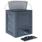 Compostbakken in rattan-look met optimale irrigatie en levering bevat - Compostbakken