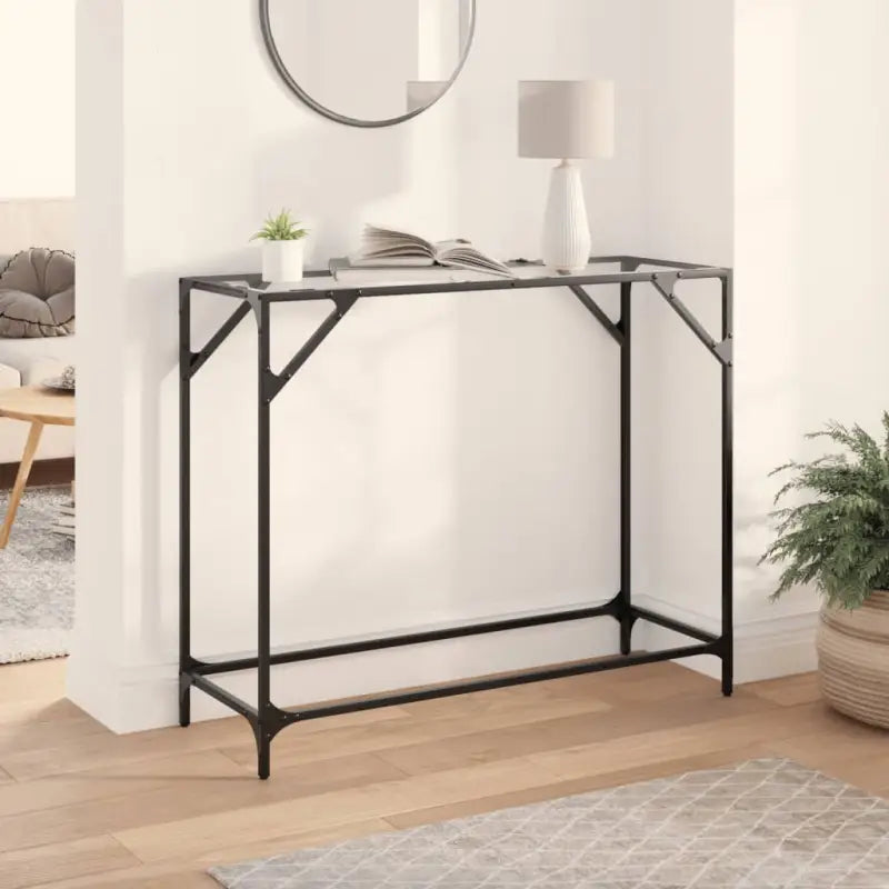 Consoletafel met glazen blad voor functionaliteit en decoratie - Doorzichtig / 98 x 35 x 81 cm / 1 - Consoletafels