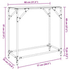 Consoletafel met glazen blad voor functionaliteit en decoratie - Consoletafels