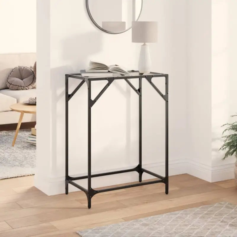 Consoletafel met glazen blad voor functionaliteit en decoratie - Doorzichtig / 60 x 35 x 81 cm / 1 - Consoletafels
