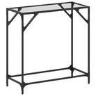 Consoletafel met glazen blad voor functionaliteit en decoratie - Consoletafels