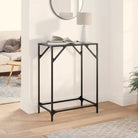 Consoletafel met glazen blad voor functionaliteit en decoratie - Zwart / 60 x 35 x 81 cm / 1 - Consoletafels
