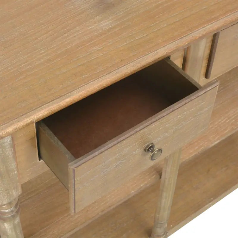 Consoletafel van bewerkt hout of massief grenenhout voor stijl en opbergruimte - Consoletafels