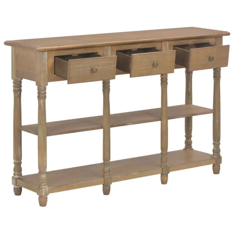 Consoletafel van bewerkt hout of massief grenenhout voor stijl en opbergruimte - Consoletafels