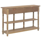 Consoletafel van bewerkt hout of massief grenenhout voor stijl en opbergruimte - Consoletafels
