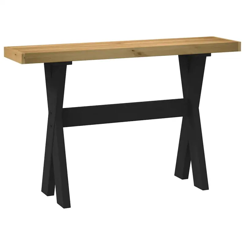 Consoletafel van massief grenenhout met a-vormige poten - 1 / X-vorm - Consoletafels