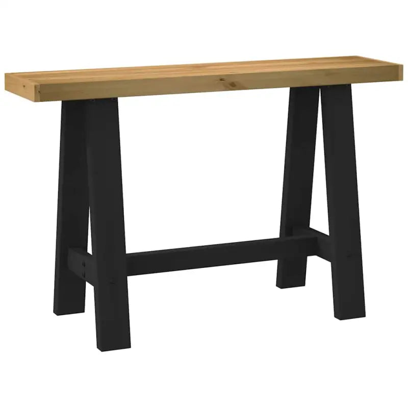 Consoletafel van massief grenenhout met a-vormige poten - Consoletafels