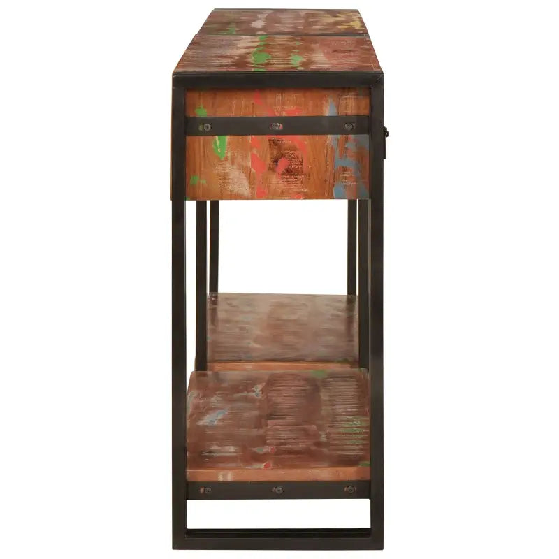 Consoletafels met gerecycled hout en metalen frame voor praktische stijl - Consoletafels