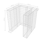 Containerberging met schanskorf ombouw in gegalvaniseerd staal - 110 x 100 x 120 cm / 1 - Containerbergingen