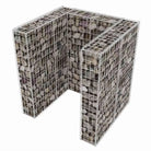 Containerberging met schanskorf ombouw in gegalvaniseerd staal - 110 x 100 x 120 cm / 1 - Containerbergingen