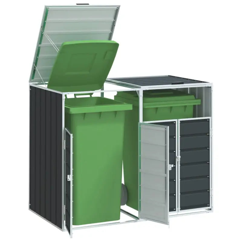 Containerberging voor een nette tuin en discreet vuilnisbakopslag - Antraciet / 2 - Containerbergingen
