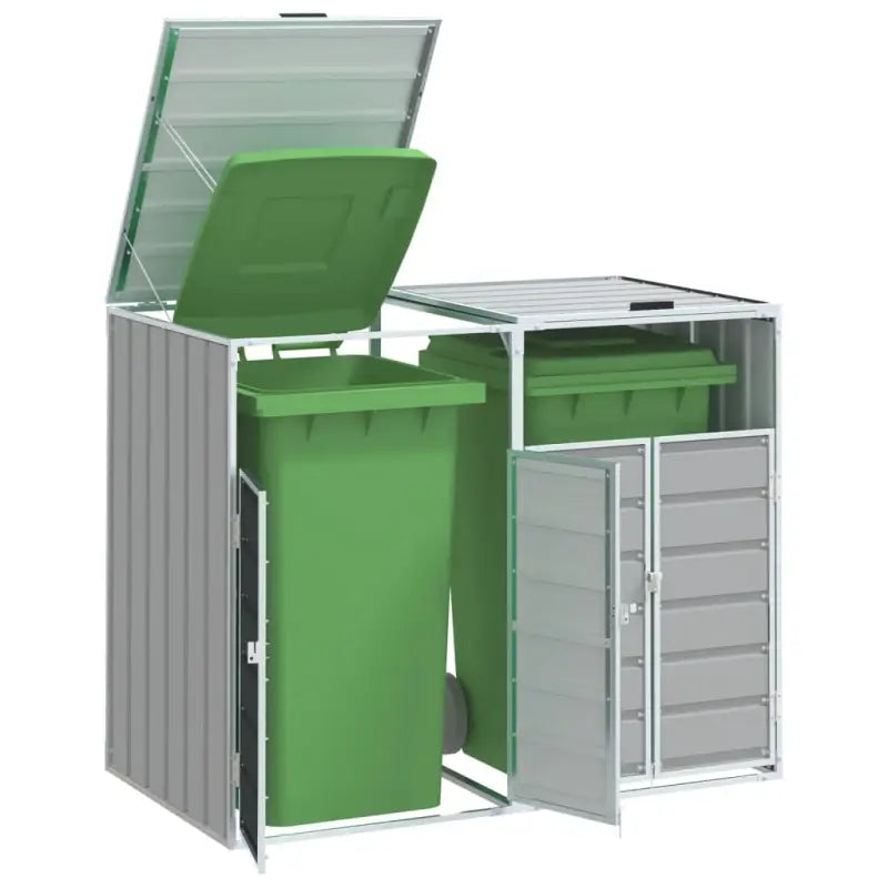 Containerberging voor een nette tuin en discreet vuilnisbakopslag - Grijs / 2 - Containerbergingen