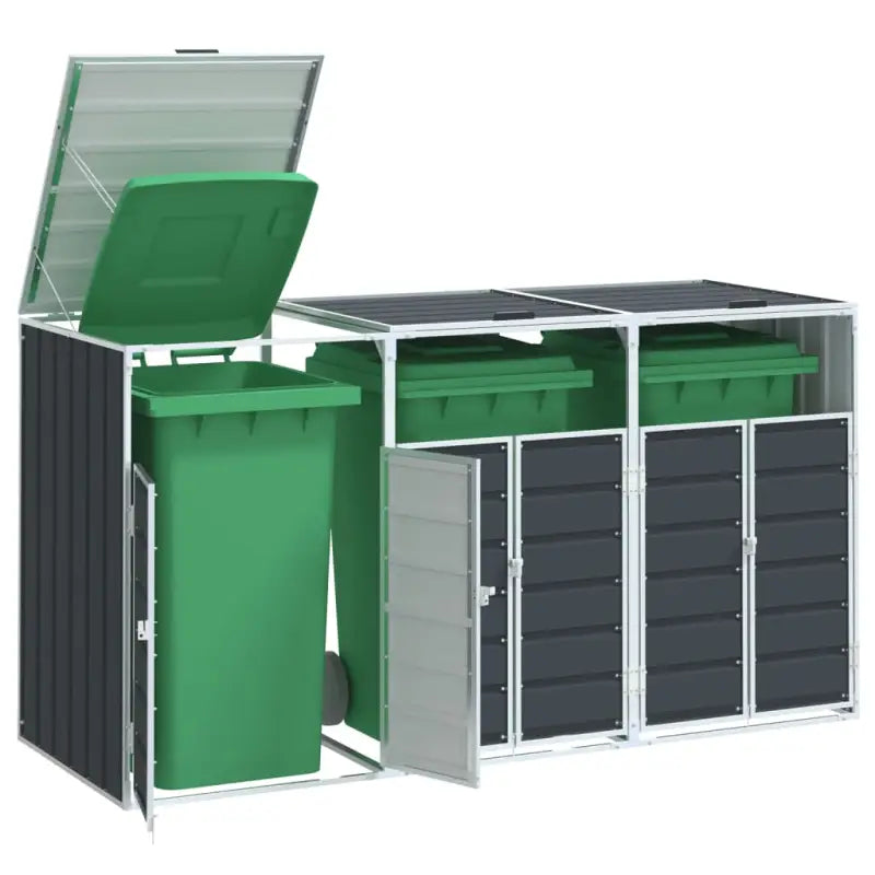 Containerberging voor een nette tuin en discreet vuilnisbakopslag - Antraciet / 3 - Containerbergingen