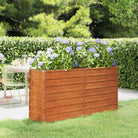 Cortenstalen plantenbak voor tuin en balkon - 160 x 40 x 77 cm / 1 - Bloempotten & plantenbakken