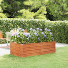 Cortenstalen plantenbak voor tuin en balkon - 160 x 80 x 45 cm / 1 - Bloempotten & plantenbakken