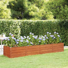 Cortenstalen plantenbak voor tuin en balkon - 320 x 80 x 45 cm / 1 - Bloempotten & plantenbakken