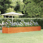 Cortenstalen plantenbak voor tuin en balkon - 400 x 80 x 45 cm / 1 - Bloempotten & plantenbakken