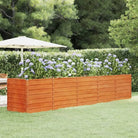 Cortenstalen plantenbak voor tuin en balkon - 400 x 80 x 77 cm / 1 - Bloempotten & plantenbakken