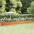 Cortenstalen plantenbak voor tuin en balkon - 600 x 80 x 45 cm / 1 - Bloempotten & plantenbakken
