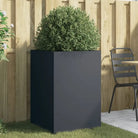 Cortenstalen plantenbakken voor tuin balkon en terras - Staal/Antracietkleurig / 52 x 48 x 75 cm / 1 - Bloempotten &