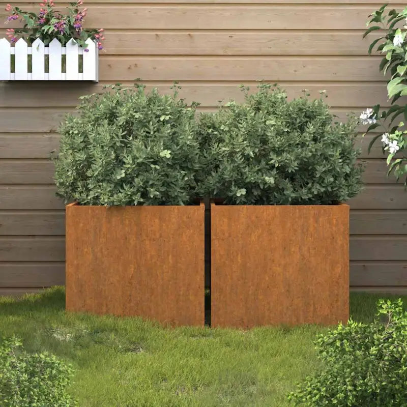 Cortenstalen plantenbakken voor tuin balkon en terras - Bloempotten & plantenbakken