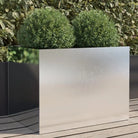 Cortenstalen plantenbakken voor tuin balkon en terras - Roestvrij staal/Lichtgrijs / 62 x 47 x 46 cm / 1 - Bloempotten