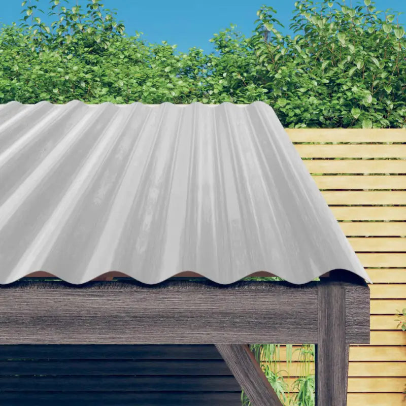 Dakshingles en pannen van gepoedercoat staal voor buitengebruik - Zilver / 60 x 36 cm / 36 - Dakshingles en -pannen