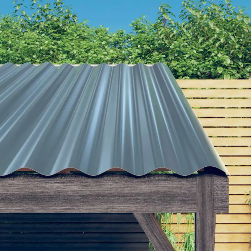 Dakshingles en pannen van gepoedercoat staal voor buitengebruik - Grijs / 80 x 36 cm / 36 - Dakshingles en -pannen