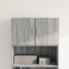 Decoratieve bewerkt hout wandkast voor een stijlvolle interieur toevoeging - Grijs sonoma / 1 - Dressoirs & buffetkasten