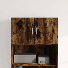 Decoratieve bewerkt hout wandkast voor een stijlvolle interieur toevoeging - Gerookt eiken / 1 - Dressoirs &