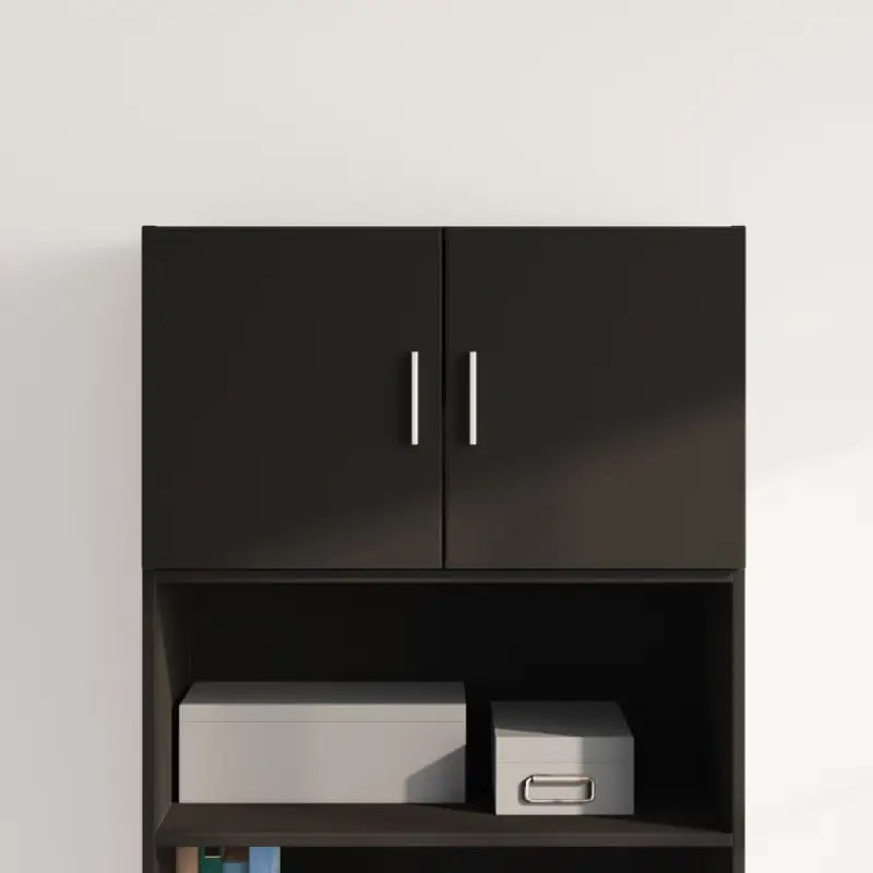 Decoratieve bewerkt hout wandkast voor een stijlvolle interieur toevoeging - Zwart / 1 - Dressoirs & buffetkasten