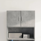 Decoratieve bewerkt hout wandkast voor een stijlvolle interieur toevoeging - Betongrijs / 1 - Dressoirs & buffetkasten