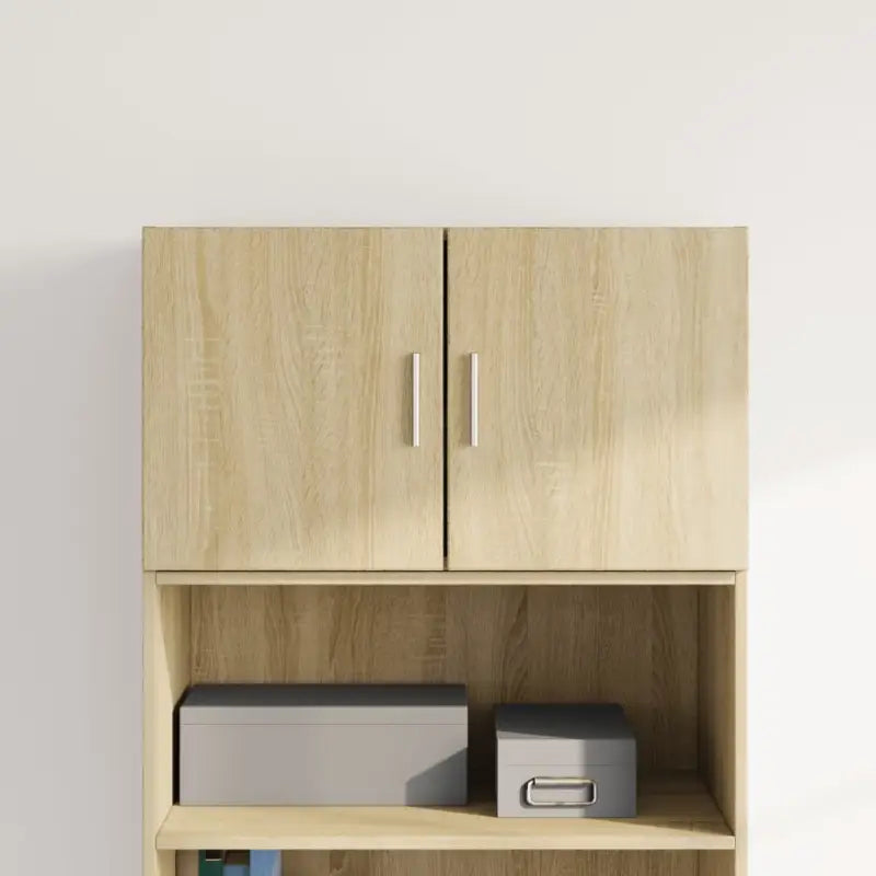 Decoratieve bewerkt hout wandkast voor een stijlvolle interieur toevoeging - Sonoma eiken / 1 - Dressoirs & buffetkasten