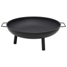 Decoratieve en sfeervolle vuurkorf voor tuin of terras - Zwart / 67.5 x 58 x 22.5 cm - Haarden