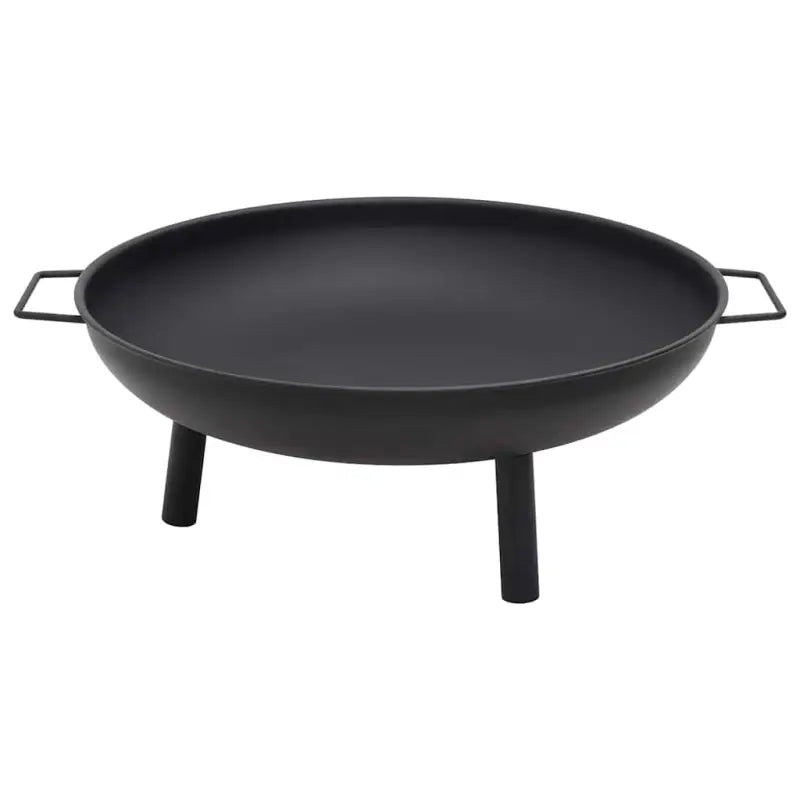 Decoratieve en sfeervolle vuurkorf voor tuin of terras - Zwart / 67.5 x 58 x 22.5 cm - Haarden